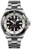 Breitling Superocean Automatic 44mm Black Dial Silver Steel Strap Watch for for Men - A17376211B1A1 Authentic Buy Shop Now