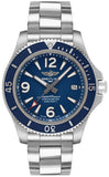 Breitling Superocean Automatic 42mm Blue Dial Silver Steel Strap Watch for Men - A17366D81C1A1 Authentic Buy Shop Now