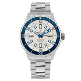Breitling Superocean Automatic 42 White Dial Green Silver Steel Strap Watch for Men - A17375E71G1A1 Authentic Buy Shop Now