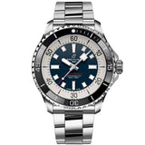 Breitling Superocean Automatic 44mm Blue Dial Silver Steel Strap Watch for Men - A17376211C1A1 Authentic Buy Shop Now
