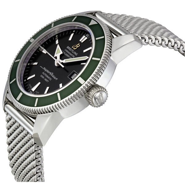 Breitling Superocean Heritage 42mm Chronograph Green Bezel Mens Watch - A1732136 Authentic Buy Shop Now