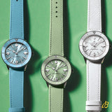 Breitling Superocean Heritage '57 Pastel Paradise Green Dial Green Leather Strap Watch for Women - A10340361L1X1 Authentic Buy Shop Now