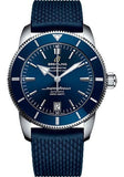 Breitling Superocean Heritage B20 Automatic 42 Blue Dial Blue Mesh Bracelet Watch for Men - AB2010161C1S1 Authentic Buy Shop Now