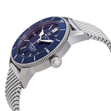 Breitling Superocean Heritage B20 Automatic 44 Blue Dial Silver Mesh Bracelet Watch for Men - AB2030161C1A1 Authentic Buy Shop Now