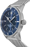 Breitling Superocean Heritage B20 Automatic 44 Blue Dial Silver Mesh Bracelet Watch for Men - AB2030161C1A1 Authentic Buy Shop Now