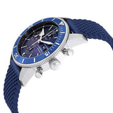 Breitling Superocean Heritage Chronograph 44 Blue Dial Blue Mesh Bracelet Watch for Men - A13313161C1S1 Authentic Buy Shop Now