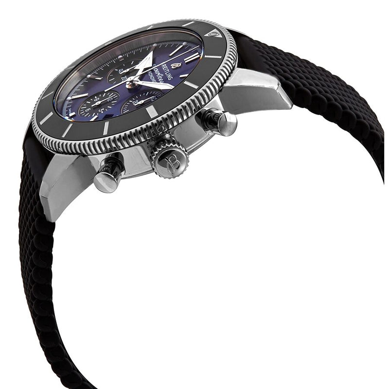 Breitling Superocean Heritage B01 Chronograph 44 Blue Dial Black Mesh Bracelet Watch for Men - AB0162121C1S1 Authentic Buy Shop Now