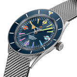 Breitling Superocean Heritage '57 Special Edition II Blue Dial Silver Mesh Bracelet Watch for Men - A103702A1C1A1 Authentic Buy Shop Now