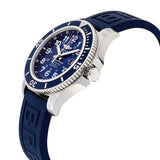 Breitling Superocean II 44mm Blue Dial Blue Rubber Strap Watch for Men - A17392D8/C910/158S/A20SS.1 Authentic Buy Shop Now