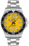 Breitling Superocean Automatic 44mm Yellow Dial Silver Steel Strap Watch for Men - A17375211/1A1 Authentic Buy Shop Now