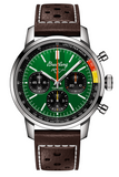 Breitling Top Time B01 Ford Mustang Green Dial Brown Leather Strap Watch for Men - AB01762A1L1X1 Authentic Buy Shop Now