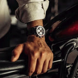 Breitling Top Time B01 Deus Black Dial Black Leather Strap Watch for Men - AB01765A1B1X1 Authentic Buy Shop Now