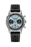 Breitling Top Time B01 Triumph Blue Dial Black Leather Strap Watch for Men - AB01764A1C1X1 Authentic Buy Shop Now