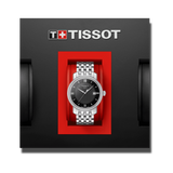 Tissot T Classic Bridgeport Black Dial Silver Steel Strap Watch For Men - T097.410.11.058.00 Authentic Buy Shop Now