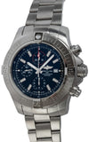Breitling Super Avenger Chronograph 48 Black Dial Silver Steel Strap Watch for Men - A13375101B1A1 Authentic Buy Shop Now