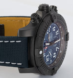 Breitling Super Avenger Chronograph 48 Night Mission Blue Dial Blue Leather Strap Watch for Men - V13375101C1X2 Authentic Buy Shop Now