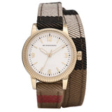 Burberry Utilitarian White Dial Multicolor Leather Strap Watch for Women - BU7851 Authentic Buy Shop Now