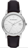 Burberry The City White Dial Black Leather Strap Watch for Men - BU9008 Authentic Buy Shop Now