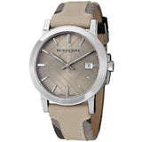 Burberry The City Beige Dial Tan Leather Strap Watch for Women - BU9021 Authentic Buy Shop Now