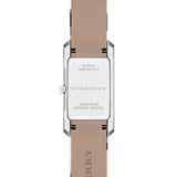 Burberry The Pioneer Silver Dial Haymarket Beige Leather Strap Watch for Women - BU9406 Authentic Buy Shop Now