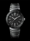 Bvlgari Bvlgari Lady Black Dial Black Steel Strap Watch for Women - BVLGARI103557 Authentic Buy Shop Now