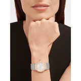 Bvlgari Bvlgari Bvlgari Lady Diamonds Silver Dial Silver Steel Strap Watch for Women - BVLGARI103577 Authentic Buy Shop Now
