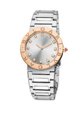 Bvlgari Bvlgari Bvlgari Lady Diamonds Silver Dial Silver Steel Strap Watch for Women - BVLGARI103577 Authentic Buy Shop Now