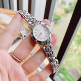 Bulova Classic Diamonds Silver Dial Silver Steel Strap Watch for Women - 96P121 Authentic Buy Shop Now
