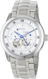 Bulova BVA Series Dual Aperture Silver Dial Silver Steel Strap Watch for Men - 96A118 Authentic Buy Shop Now