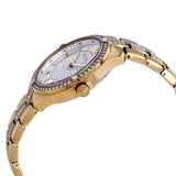 Bulova Crystal Collection Silver Crystal Dial Gold Steel Strap Watch for Women - 98L228 Authentic Buy Shop Now