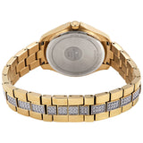 Bulova Crystal Collection Silver Crystal Dial Gold Steel Strap Watch for Women - 98L228 Authentic Buy Shop Now