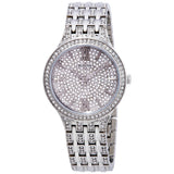 Bulova Crystal Collection Silver Dial Silver Steel Strap Watch for Women - 96L243 Authentic Buy Shop Now