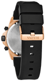 Bulova Marine Star Chronograph Black Dial Black Rubber Strap Watch for Men - 98B104 Authentic Buy Shop Now