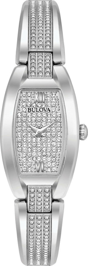 Bulova Crystal Collection Silver Dial Silver Steel Strap Watch for Women - 96L235 Authentic Buy Shop Now