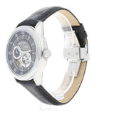 Bulova BVA Classic Automatic Silver Dial Black Leather Strap Watch for Men - 96A135 Authentic Buy Shop Now
