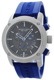 Burberry Sports Chronograph Black Dial Blue Rubber Strap Watch for Men - BU7714 Authentic Buy Shop Now