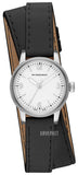 Burberry Utilitarian White Dial Black Leather Strap Watch for Women - BU7845 Authentic Buy Shop Now