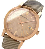 Burberry The City Rose Gold Dial Brown Leather Strap Watch for Women - BU9040 Authentic Buy Shop Now