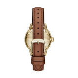 Burberry The Classic Champagne Gold Dial Brown Leather Strap Watch for Women - BU10101 Authentic Buy Shop Now