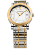 Burberry Heritage White Dial Two Tone Stainless Steel Strap Watch for Men - BU1358 Authentic Buy Shop Now