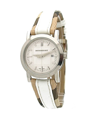 Burberry Heritage Nova Heritage White Dial Leather Strap Watch for Women - BU1395 Authentic Buy Shop Now