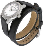 Burberry Utilitarian White Dial Black Leather Strap Watch for Women - BU7845 Authentic Buy Shop Now