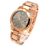 Burberry The City Light Brown Dial Rose Gold Steel Strap Watch for Women - BU9005 Authentic Buy Shop Now