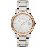 Burberry The City White Dial Two Tone Steel Strap Watch for Women - BU9006 Authentic Buy Shop Now