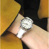 Burberry The City Silver Dial White Leather Strap Watch for Women - BU9019 Authentic Buy Shop Now