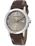 Burberry The City Grey Dial Leather Strap Watch for Men - BU9020 Authentic Buy Shop Now