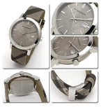 Burberry The City Nova Beige Dial Grey Leather Strap Watch for Women - BU9023 Authentic Buy Shop Now