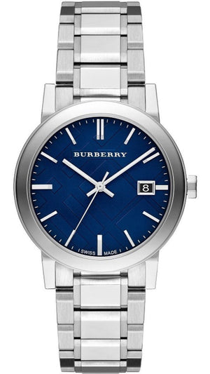 Burberry The City Blue Dial Silver Steel Strap Watch for Men - BU9031 Authentic Buy Shop Now