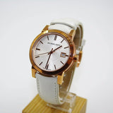 Burberry The City White Dial White Leather Strap Watch for Women - BU9108 Authentic Buy Shop Now