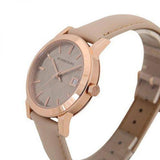 Burberry The City Beige Dial Beige Leather Strap Watch for Women - BU9109 Authentic Buy Shop Now